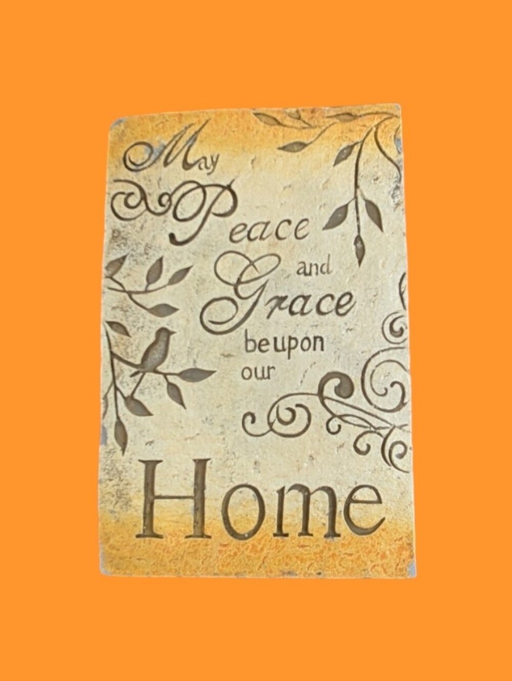 Ceramic "May peace and Grace Be Upon Our Home" Wall Decor